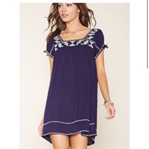 Embroidered Forever 21 Dress